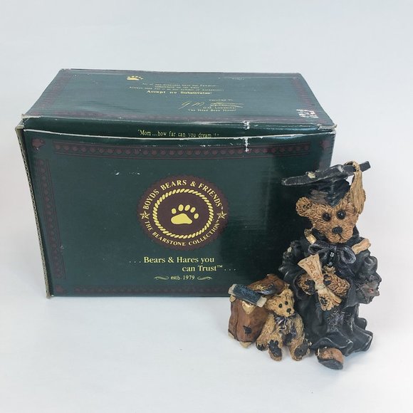 Boyds Bears and Friends "Edmund...The Graduate- Carpe Diem" 1997 Figurine, Vtg - Picture 2 of 7